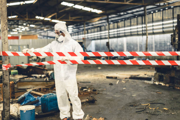 Professional Biohazard technician working in Mequon, WI